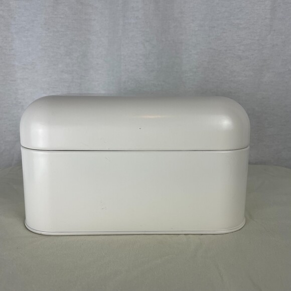Creamy White Rounded Rectangle Storage Tin Box - Picture 8 of 8